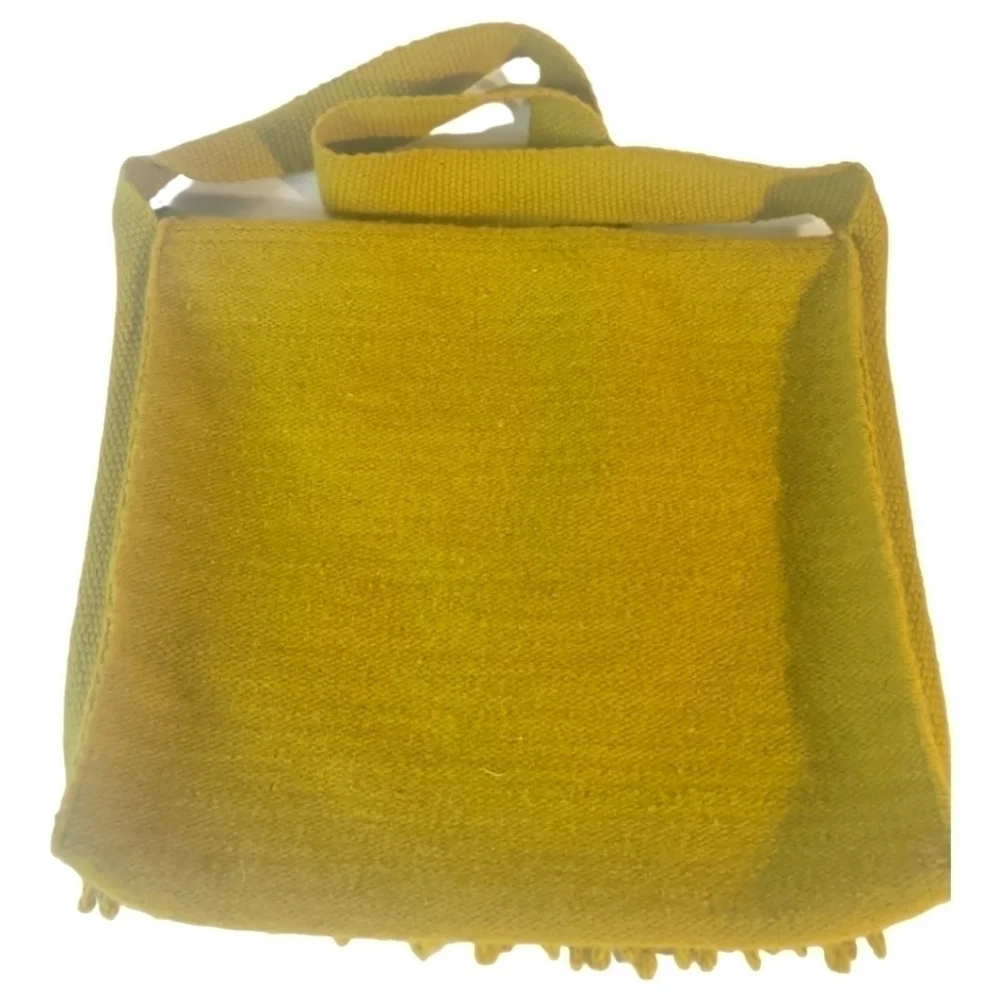 Alma Soul made in Peru Lambswool Limegreen Crossbody Satchel Bag
